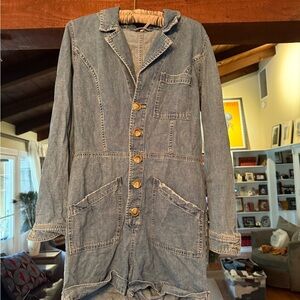 Free People long sleeve short jumpsuit